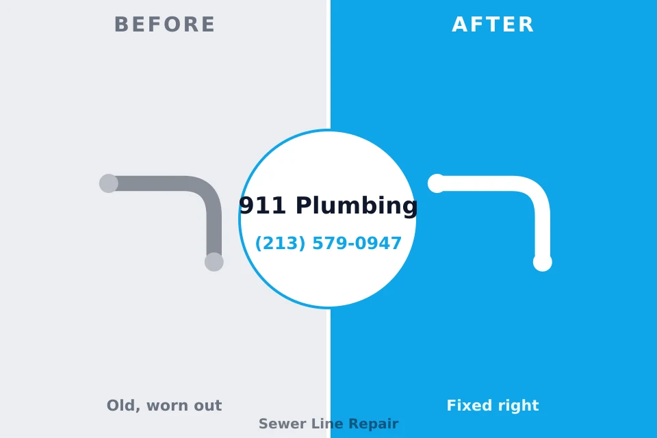 Before and after: plumbing repair Ellijay, GA